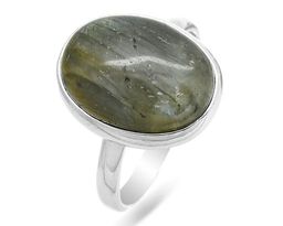 Кольцо из серебра лабрадорит, К1293