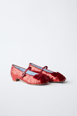 SEQUIN HEELED SHOES WITH BOW - Zara фото 3