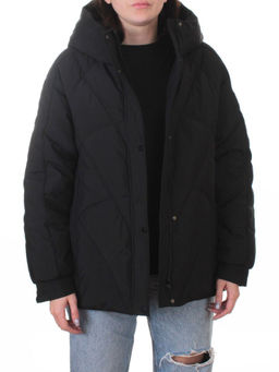 9913 BLACK Куртка зимняя женская (150 гр. холлофайбер)