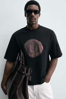 COIN PRINT T-SHIRT - Zara фото 5
