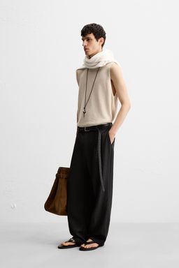 RELAXED FIT KNIT TANK TOP - Zara фото 4