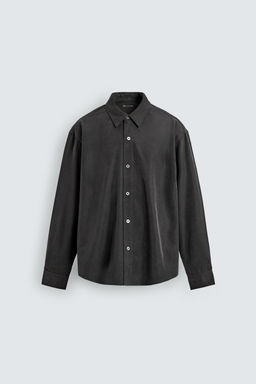 CAMISA FLUIDA RELAXED FIT / Negro - Zara фото 7