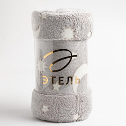 Плед светящийся в темноте Этель Луна 200*220 см,100% п/э, корал-флис  фото 7