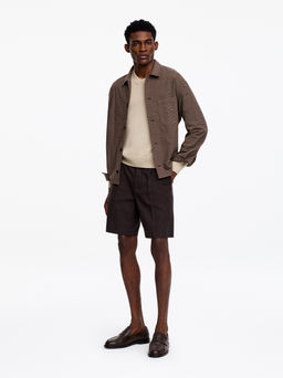 Jersey de lino y algod?n con cuello de pico - H&m фото 5