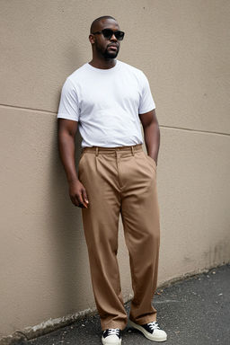 TRENDYOL MAN Buyuk Beden Siyah Bol Wideleg Kumas Pantolon TMNAW25AR00000 - Trendyolmilla фото 2