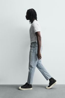 SLIM CROPPED FIT JEANS - Zara фото 5