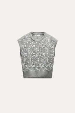 BEADED KNIT VEST - Zara фото 4