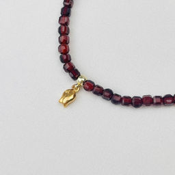 Браслет из Граната "Спессартин" с подвеской 16,5 см +