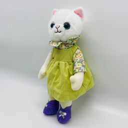 Мягкая игрушка Кошка белая в сарафане - Storyland фото 7