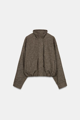 HERRINGBONE WOOL BLEND JACKET - Zara фото 6