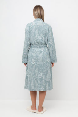 Е 50005/24/пыльно-голубой,лесной гербарий халат жен