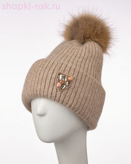Рафаэла Селия шеврон флис помпон Колпак (56-58)