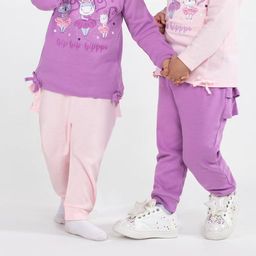 CRB wear/CWNG 70068-44-281 Брюки для девочки, сиреневый/Ex.Cherubino  фото 4