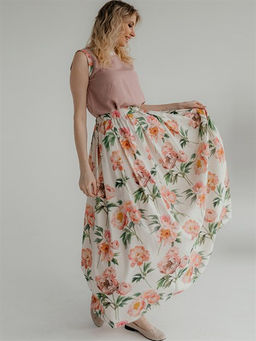 58% лен, 42% хлопок юбка