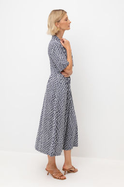 ЕВТ 5071/синие мини косы платье жен