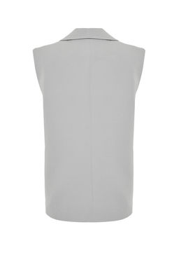 TRENDYOLMILLA Gri Regular Vatkal? Dokuma Yelek TWOSS24YE00018  фото 7