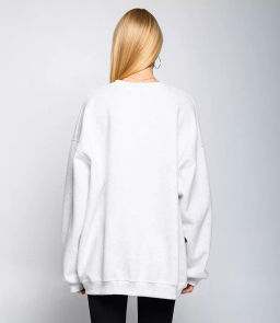 Свитшот #КТ3304, светло-серый меланж - Dommod фото 3