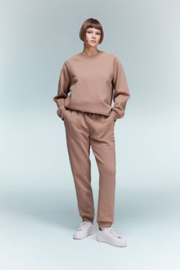 Regular Fit Jogger Esofman Alt? Basic Duz Beli Lastikli Bagc?kl? Cepli
