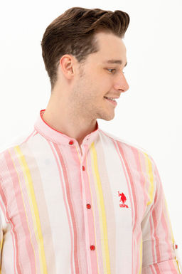 U. S. Polo Assn / Мужская красная рубашка с длинным рукавом - U.s. polo assn фото 2