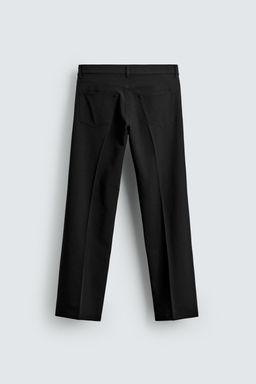 PANTAL?N FLARE FIT ESTRUCTURA / Negro - Zara фото 8