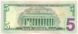 Банкнота 5 долларов 2013 года США