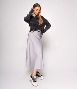 Юбка #КТ2103, светло-серый