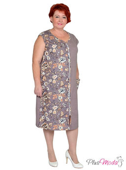 Халат Модель №1507 размеры 44-84 - Plusmoda фото 2