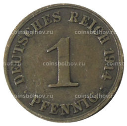 Монета 1 пфенниг 1914 года А Германия