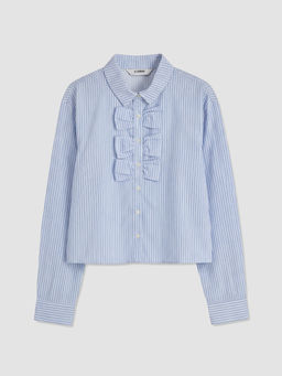 Fiyonk Detayl? K?z ?ocuk Poplin G?mlek