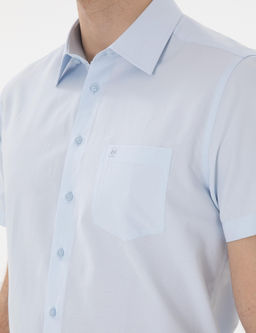 Рубашка Pierre Cardin Acik Mavi Basic Regular Fit светло-голубая