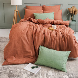 Простыня Цвет эмоций 180х217, поплин, 100% хлопок, пл. 110 гр./кв. м., Кэмел текстура