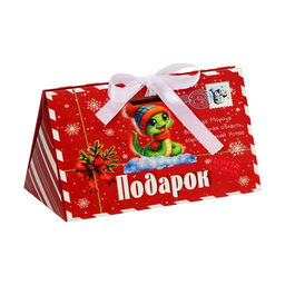 Цена за 5 шт. Бонбоньерка новогодняя, подарочная упаковка Змейка в конверте, 10?5.5?5 см - UPAK LAND фото 2