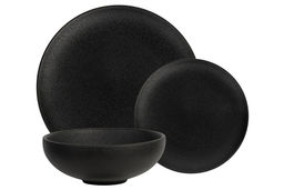 Сервиз обеденный, 4 перс, 12 пр, фарфор P, черный, матовый, Caviar Black