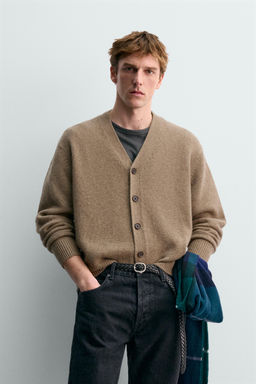 C?RDIGAN CASHMERE AARON LEVINE X ZARA / Marr?n / Topo фото 2