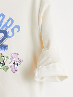 Kap??onlu Care Bears Bask?l? K?z ?ocuk Sweatshirt