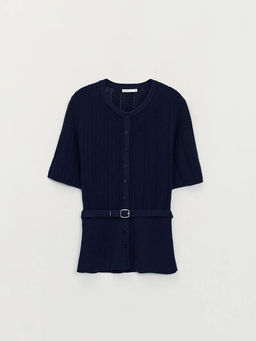 Приталенный кардиган с поясом / Zarina  фото 7