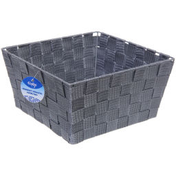 Корзина для хранения "ФАРТЕГО", цвет серый, 25*25*13см (лейбл Селфи)