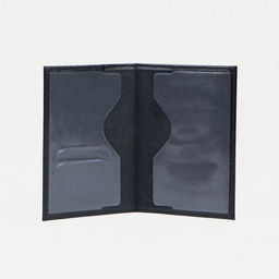 Обложка для паспорта, тиснение, чёрная