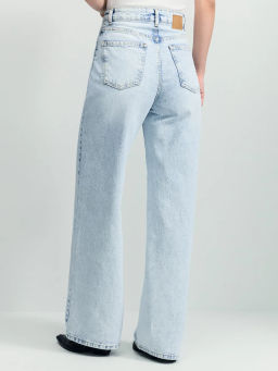 Джинсы wide leg с высокой посадкой / Zarina  фото 4