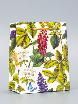 Цена за 4 шт. Пакет подарочный ламинированный Ботанический сад 11.5?14.5?6.5 см