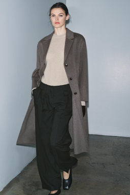 ZW COLLECTION LIMITED EDITION WOOL BLEND COAT - Zara фото 4
