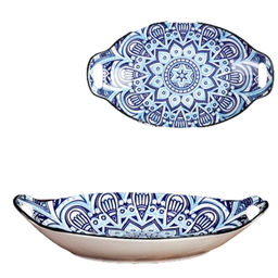 Блюдо овальное 27*15*5,5 см с ручками арт. ZY025 (691775) - Полимербыт фото 2