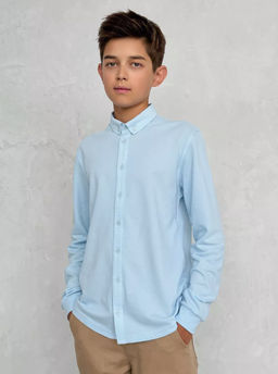 CRB wear/CWJB 63618-43 Рубашка для мальчика,голубой/Ex.Cherubino  фото 2