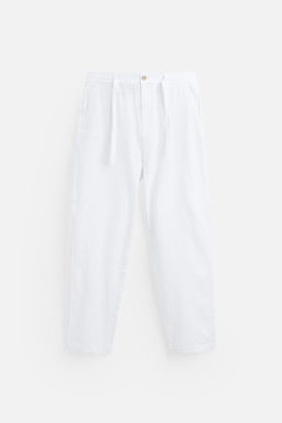LINEN BLEND TROUSERS - Zara фото 15
