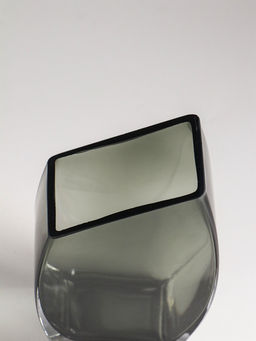 Ваза, «Эйми», 20×11 см, стекло, серая