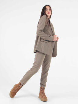 Ботинки 219.warmbr. Светло коричневый/Байка