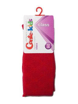 Conte-kids CLASS Lycra® Тонкие хлопковые колготки бордо - Conte elegant фото 5