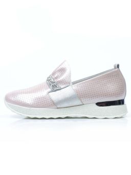 07-D08 PINK Слипоны женские (натуральная кожа) - Фабричный китай фото 8