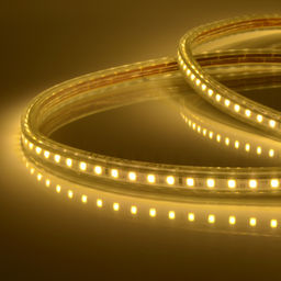 ULS-2835-120LED/m-10mm-IP67-220V-10W/m-50M-3000K Светодиодная гибкая герметичная лента. Бобина 50 м. Теплый белый свет (3000K). TM Uniel.