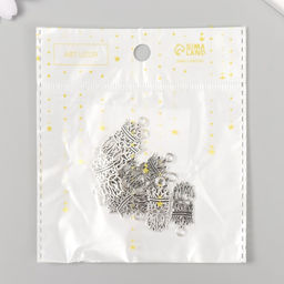 Цена за 10 шт. Декор металл для творчества Король 1,1х2,5 см - Арт узор фото 4